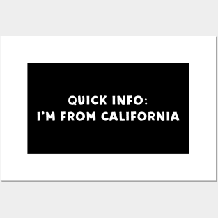 California Cool & Funny Posters and Art